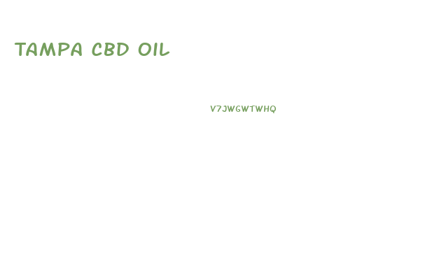 Tampa Cbd Oil