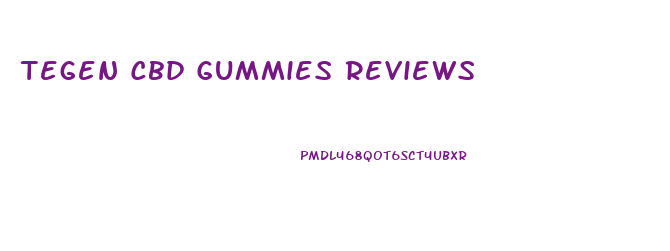 Tegen Cbd Gummies Reviews