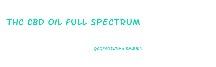 Thc Cbd Oil Full Spectrum