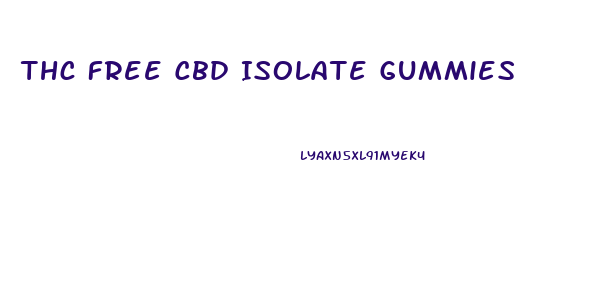 Thc Free Cbd Isolate Gummies
