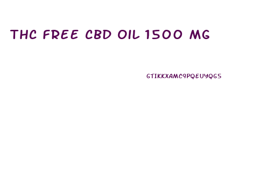 Thc Free Cbd Oil 1500 Mg