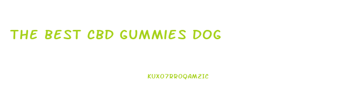 The Best Cbd Gummies Dog