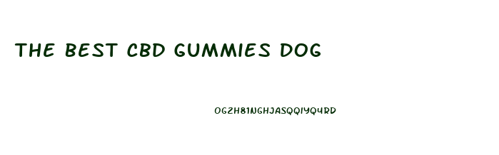 The Best Cbd Gummies Dog