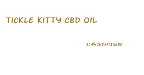 Tickle Kitty Cbd Oil