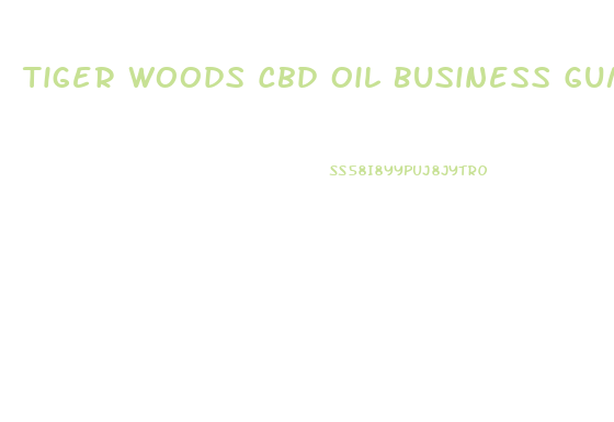 Tiger Woods Cbd Oil Business Gummies