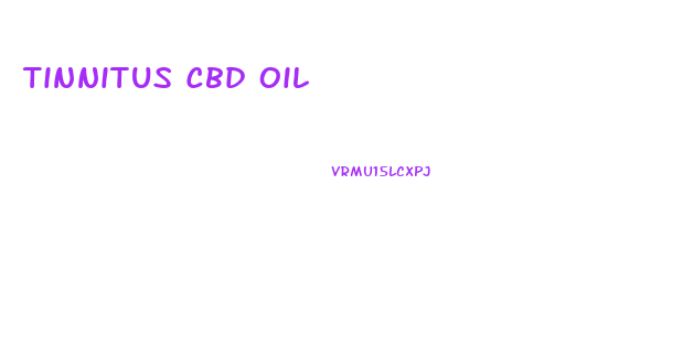 Tinnitus Cbd Oil