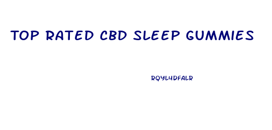 Top Rated Cbd Sleep Gummies