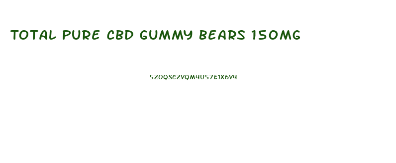 Total Pure Cbd Gummy Bears 150mg