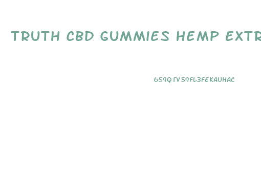 Truth Cbd Gummies Hemp Extract