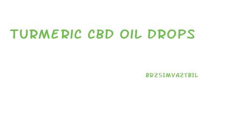 Turmeric Cbd Oil Drops