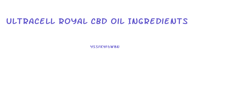 Ultracell Royal Cbd Oil Ingredients
