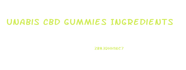 Unabis Cbd Gummies Ingredients