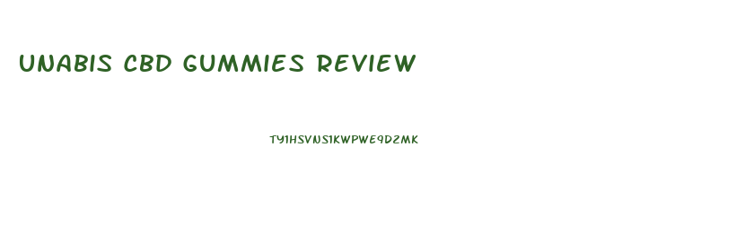 Unabis Cbd Gummies Review