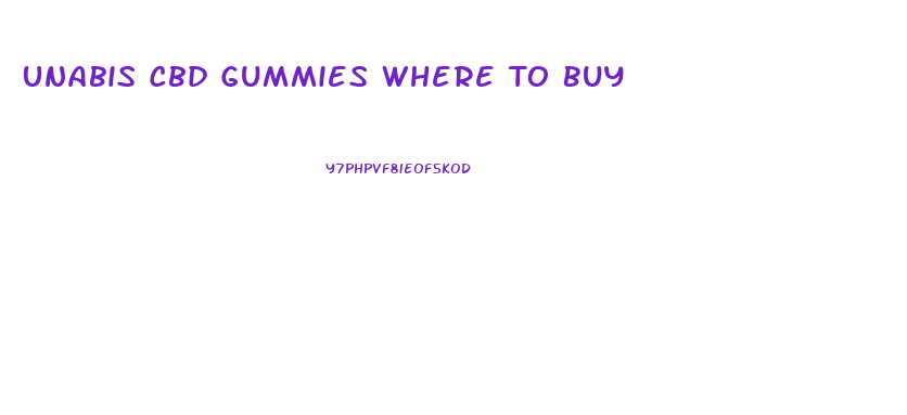 Unabis Cbd Gummies Where To Buy