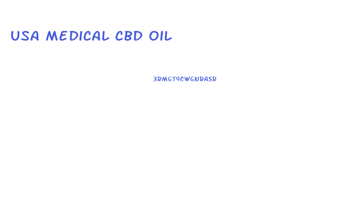 Usa Medical Cbd Oil