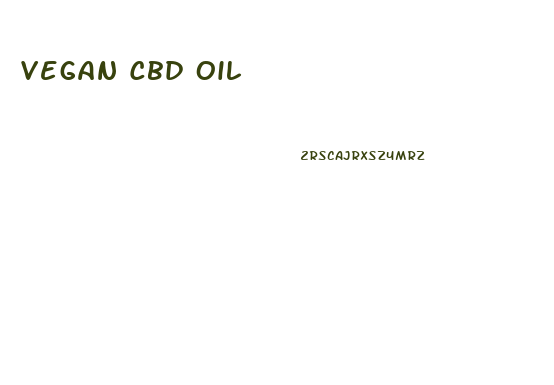 Vegan Cbd Oil