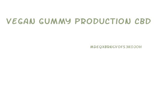 Vegan Gummy Production Cbd