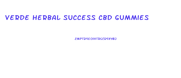 Verde Herbal Success Cbd Gummies