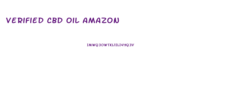 Verified Cbd Oil Amazon