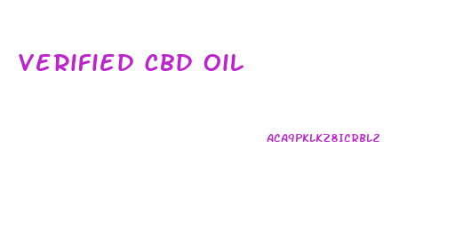 Verified Cbd Oil