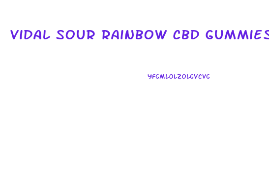 Vidal Sour Rainbow Cbd Gummies