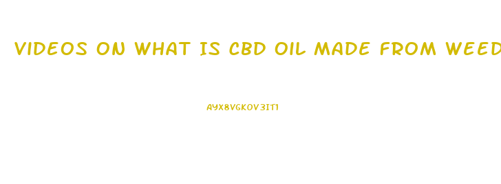 Videos On What Is Cbd Oil Made From Weed