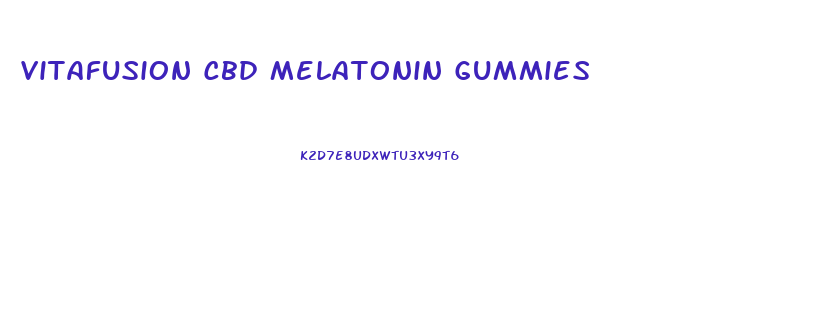 Vitafusion Cbd Melatonin Gummies