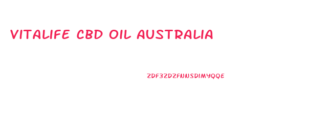 Vitalife Cbd Oil Australia
