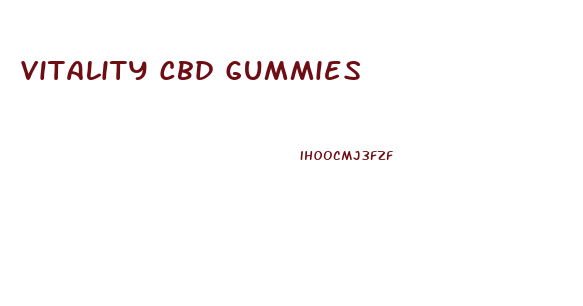 Vitality Cbd Gummies