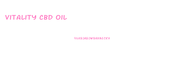 Vitality Cbd Oil