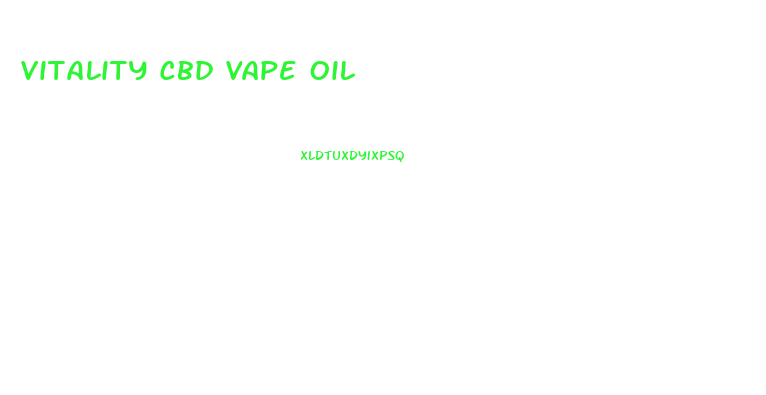 Vitality Cbd Vape Oil