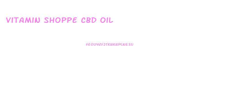 Vitamin Shoppe Cbd Oil