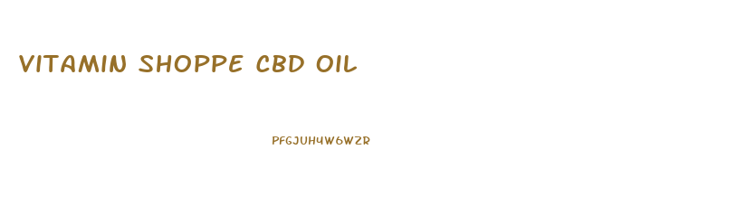 Vitamin Shoppe Cbd Oil