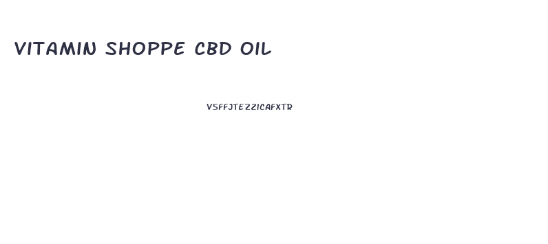 Vitamin Shoppe Cbd Oil