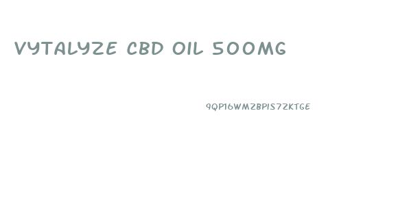 Vytalyze Cbd Oil 500mg