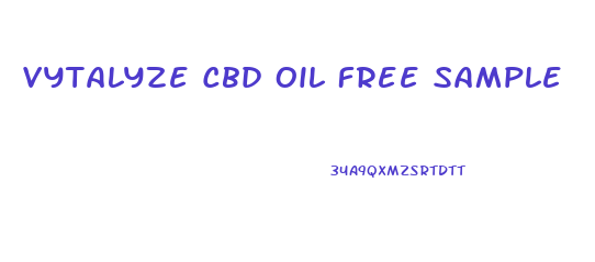 Vytalyze Cbd Oil Free Sample