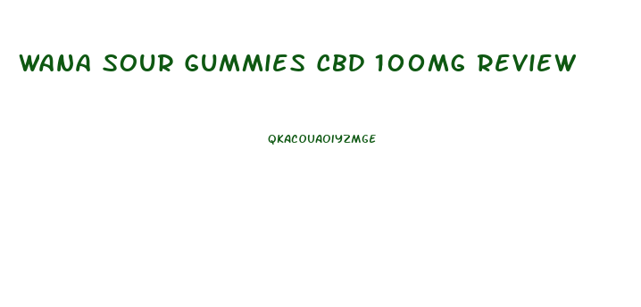 Wana Sour Gummies Cbd 100mg Review