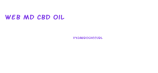 Web Md Cbd Oil