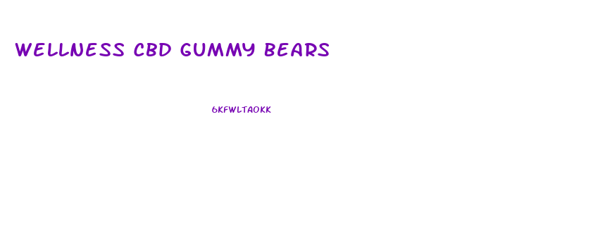 Wellness Cbd Gummy Bears