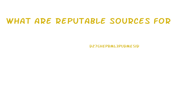 What Are Reputable Sources For Cbd Oil