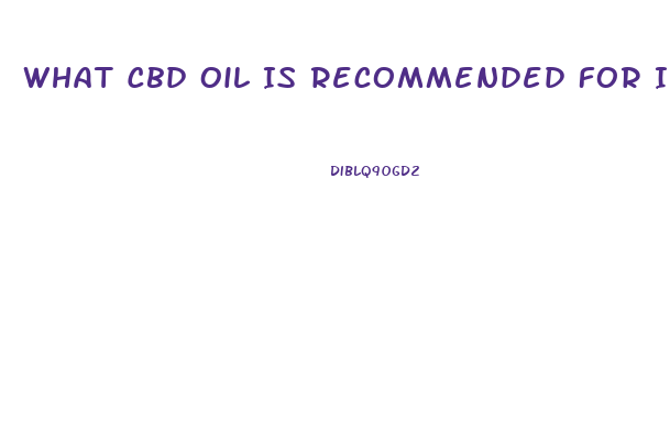 What Cbd Oil Is Recommended For Insomnia