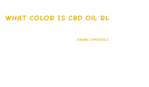 What Color Is Cbd Oil Rl