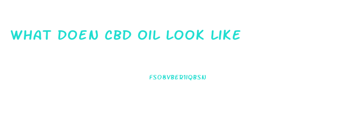 What Doen Cbd Oil Look Like