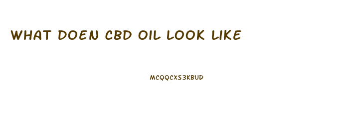 What Doen Cbd Oil Look Like