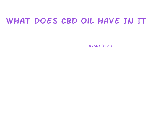 What Does Cbd Oil Have In It That Will Pop A Drug Test