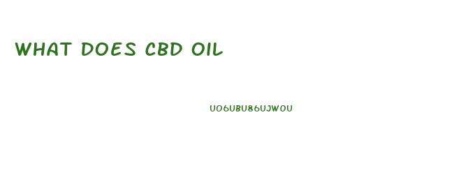 What Does Cbd Oil