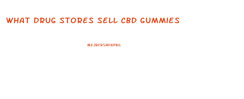 What Drug Stores Sell Cbd Gummies