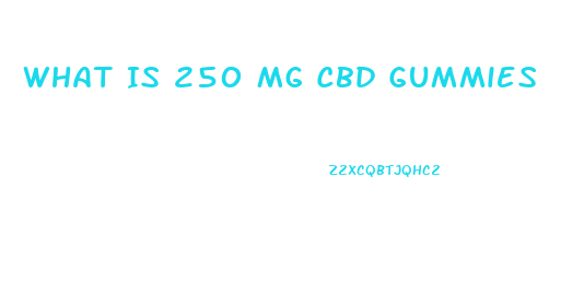 What Is 250 Mg Cbd Gummies