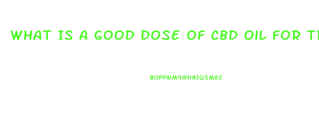 What Is A Good Dose Of Cbd Oil For Trigeminal Neuralgia