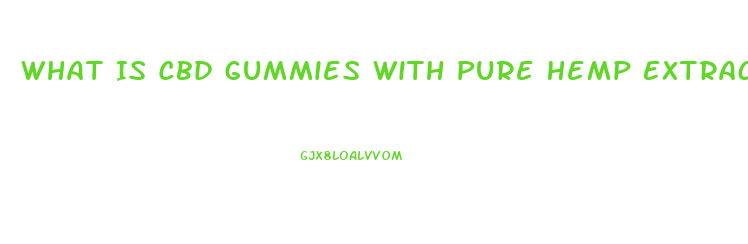 What Is Cbd Gummies With Pure Hemp Extract